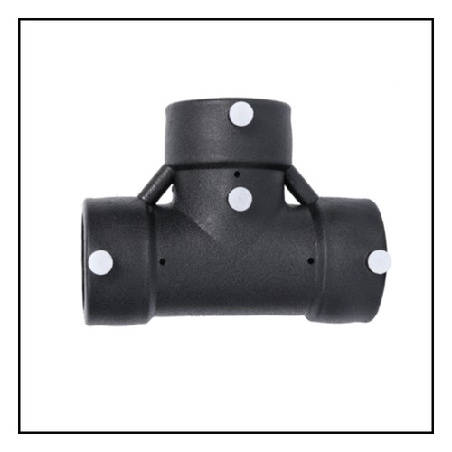 Conductive Double Wall Electrofusion Tee Fitting Conductive Double Wall Electrofusion Tee Fitting